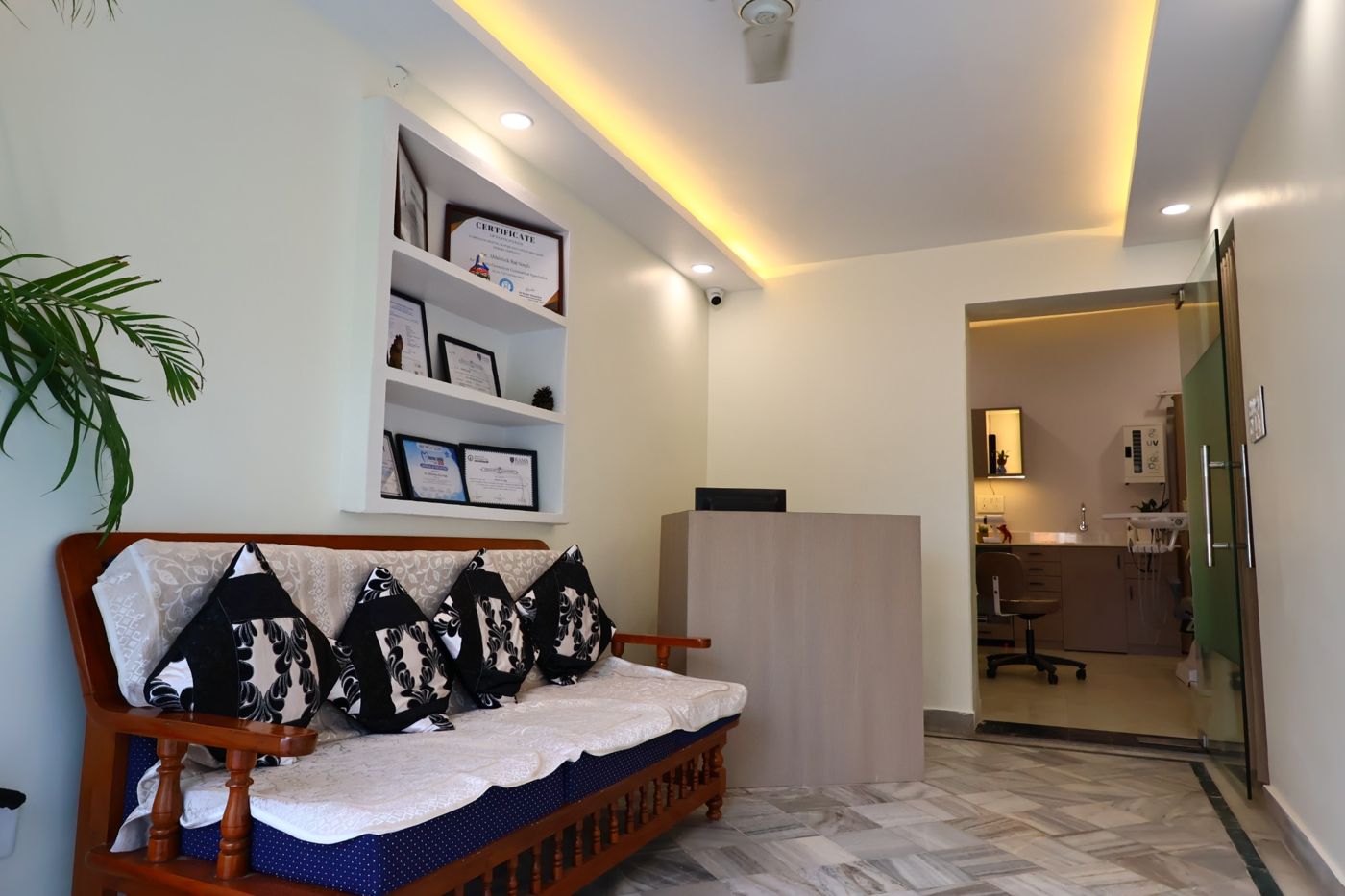 Reception and waiting area